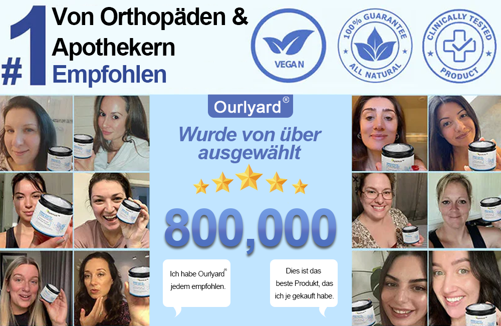 ✅Offizieller Store: Ourlyard® Magnesium Schmerzheilende Knochencreme (Behandlung für Arthritis, Neuropathie, rheumatische Erkrankungen, Muskelkrämpfe, Zuckungen und Sportverletzungen
