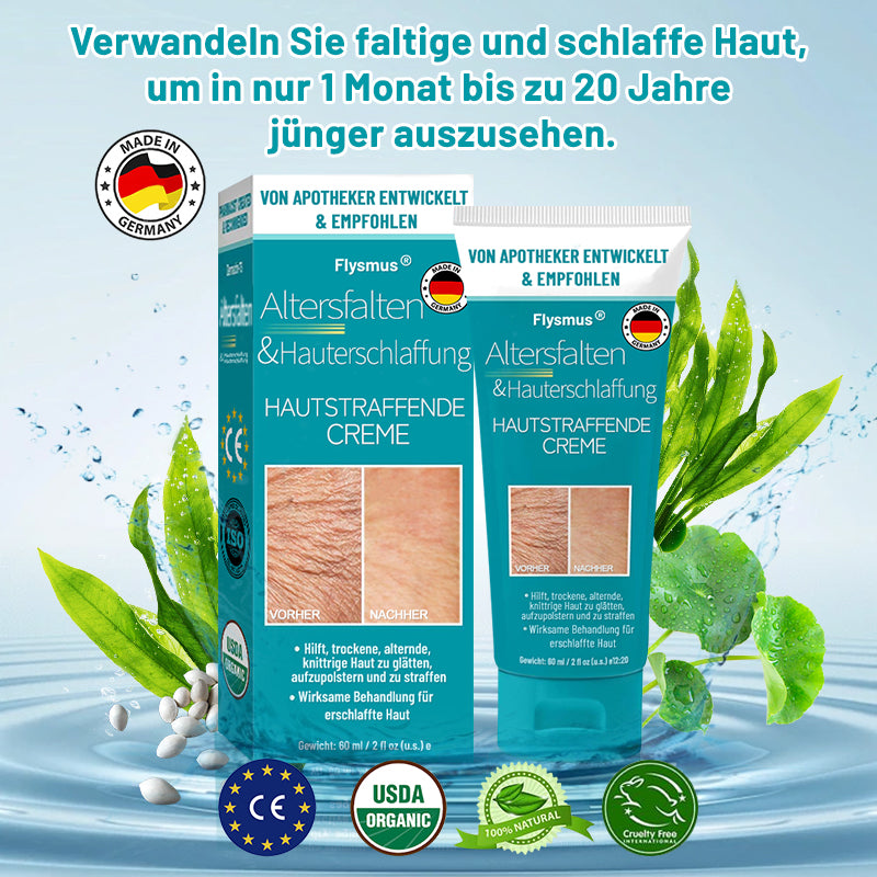 📒Flysmus® Hautstraffende Creme, Adressierung Krepp & Sagging