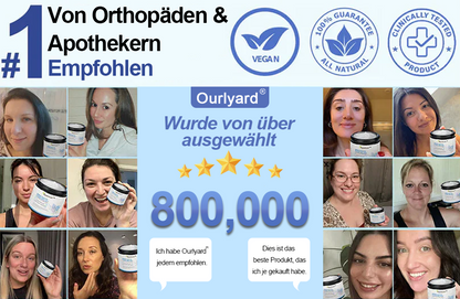 ✅Offizieller Store: Ourlyard® Magnesium Schmerzheilende Knochencreme (Behandlung für Arthritis, Neuropathie, rheumatische Erkrankungen, Muskelkrämpfe, Zuckungen und Sportverletzungen